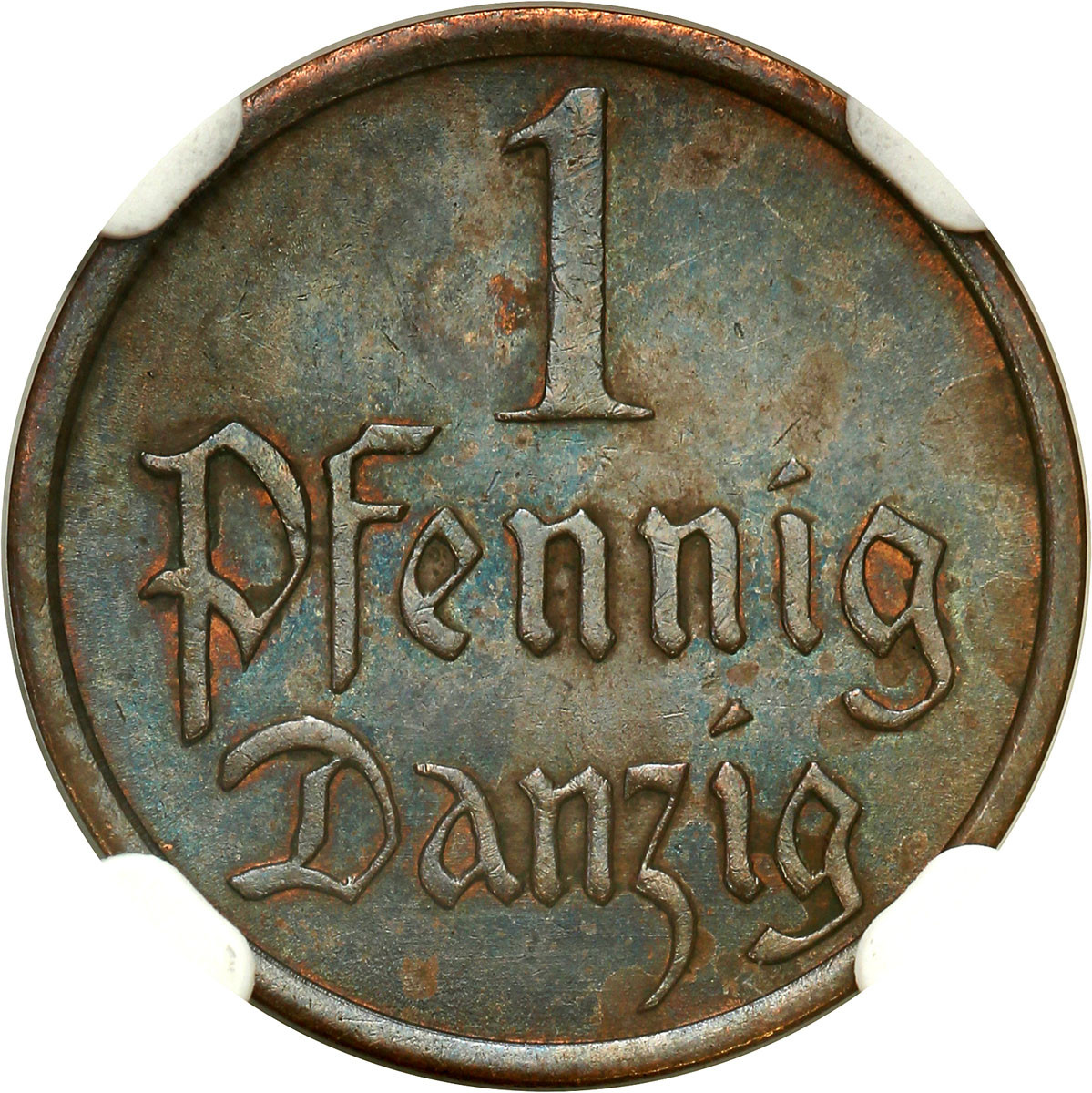 Wolne Miasto Gdańsk/Danzig. 1 fenig 1937 NGC MS64 BN